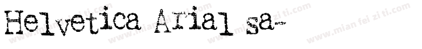 Helvetica Arial sa字体转换